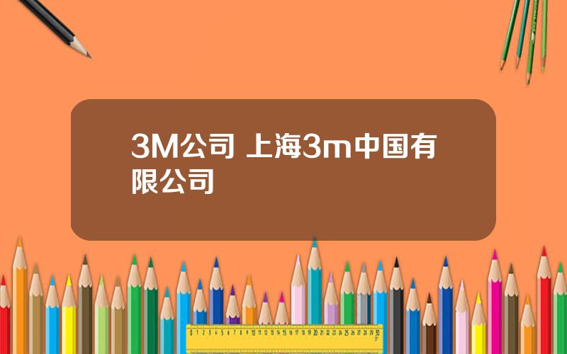 3M公司 上海3m中国有限公司